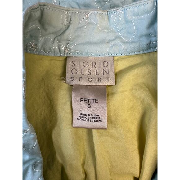 VTG Sigrid Olsen Quilt Grandma Jacket Festival Grandmacore Size Petite S Sequins - Picture 10 of 12